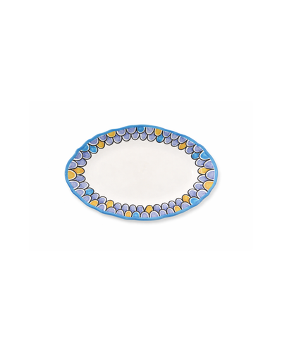 Petit plat ovale “Écailles Marines”