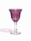 Verre à pied "Banc de poissons"