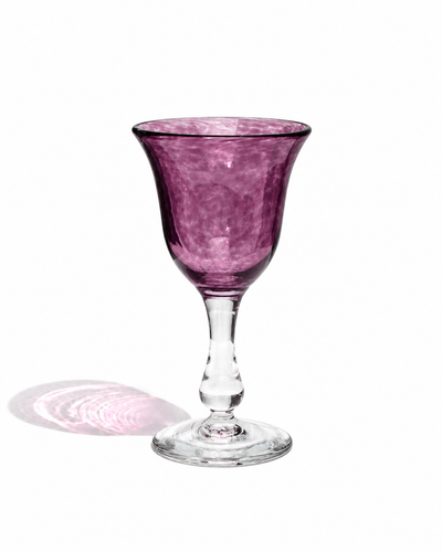 Verre à pied "Banc de poissons"