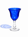 Verre à pied "Banc de poissons"