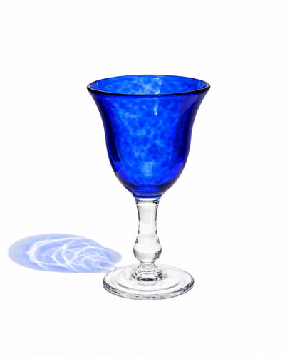 Verre à pied "Banc de poissons"